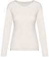 NS339 Native Spirit Ladies Raglan Long Sleeve Washed T-Shirt Washed ivory colour image